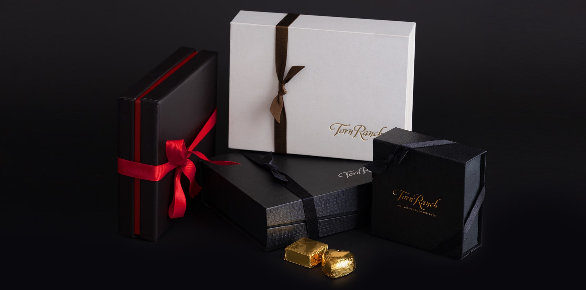 Torn Ranch sustainable packaging representing luxury and eco-friendly corporate gifting.
