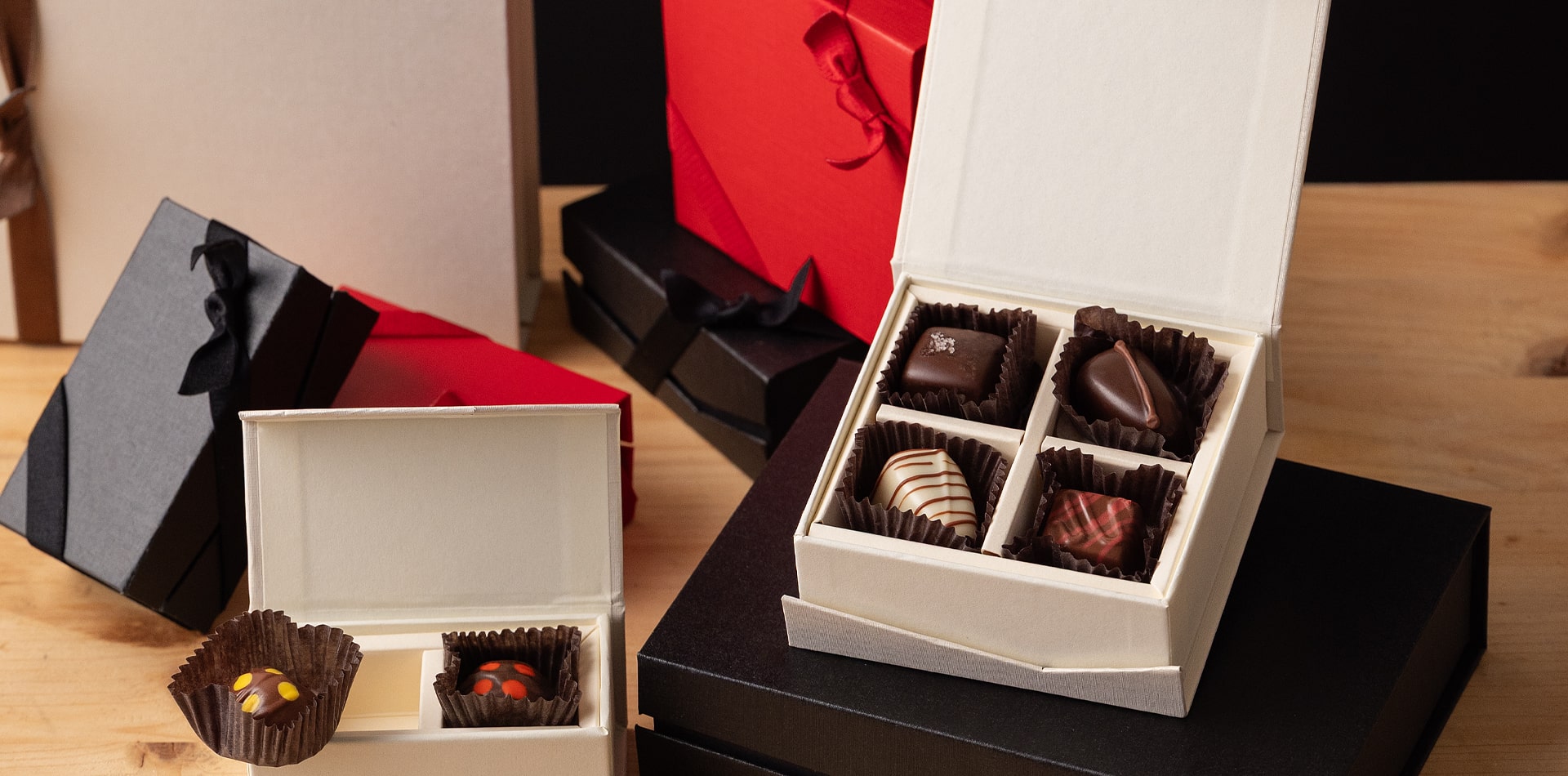 Elegant Torn Ranch corporate gift box featuring gourmet truffles, nuts, and popcorn showing evolving 2026  gifting trends.